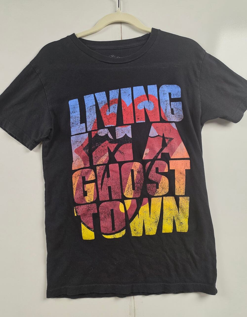 Rolling Stones Living in a Ghost Town Graphic Band Tee Black S 2020 0069